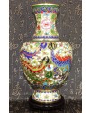 景泰藍花絲銀藍 12寸花瓶